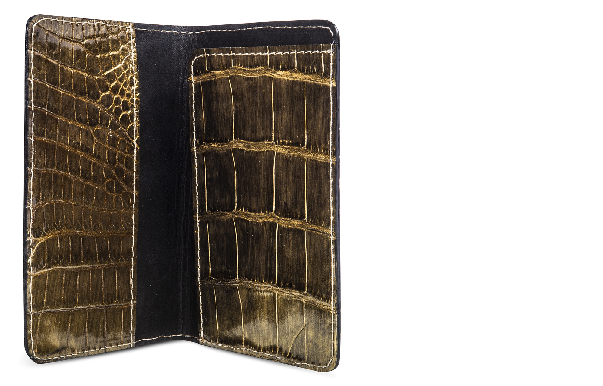 Paul -  Passport holder in crocodile Leather