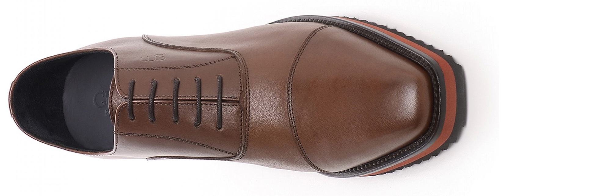 Arona - Chaussures Classiques rehaussantes en Cuir Pleine Fleur de 6 cm à 8 cm en plus