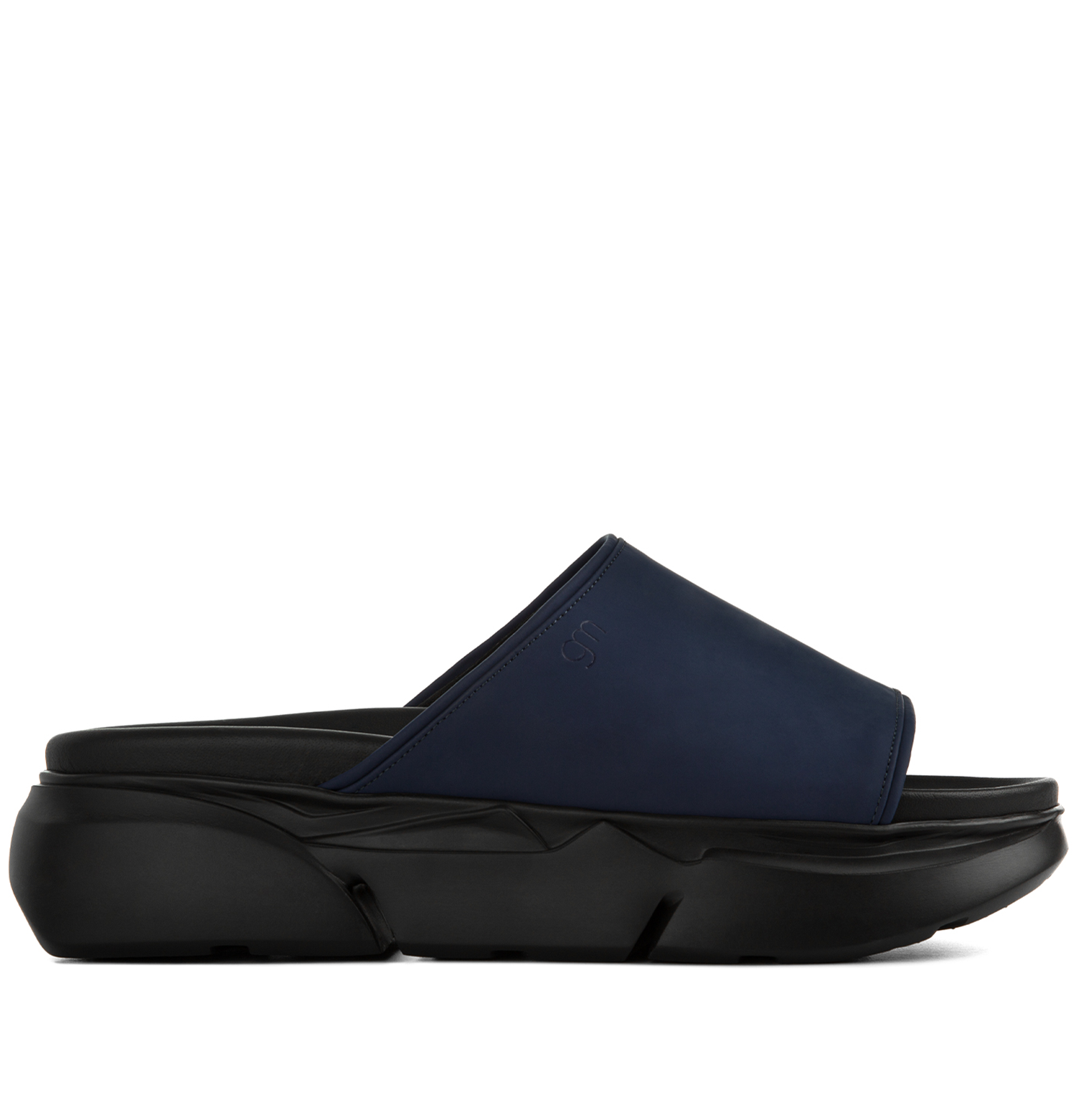 Flicudi - Sandali con rialzo da uomo in Pelle Effetto Gommato fino a 6 cm più alto