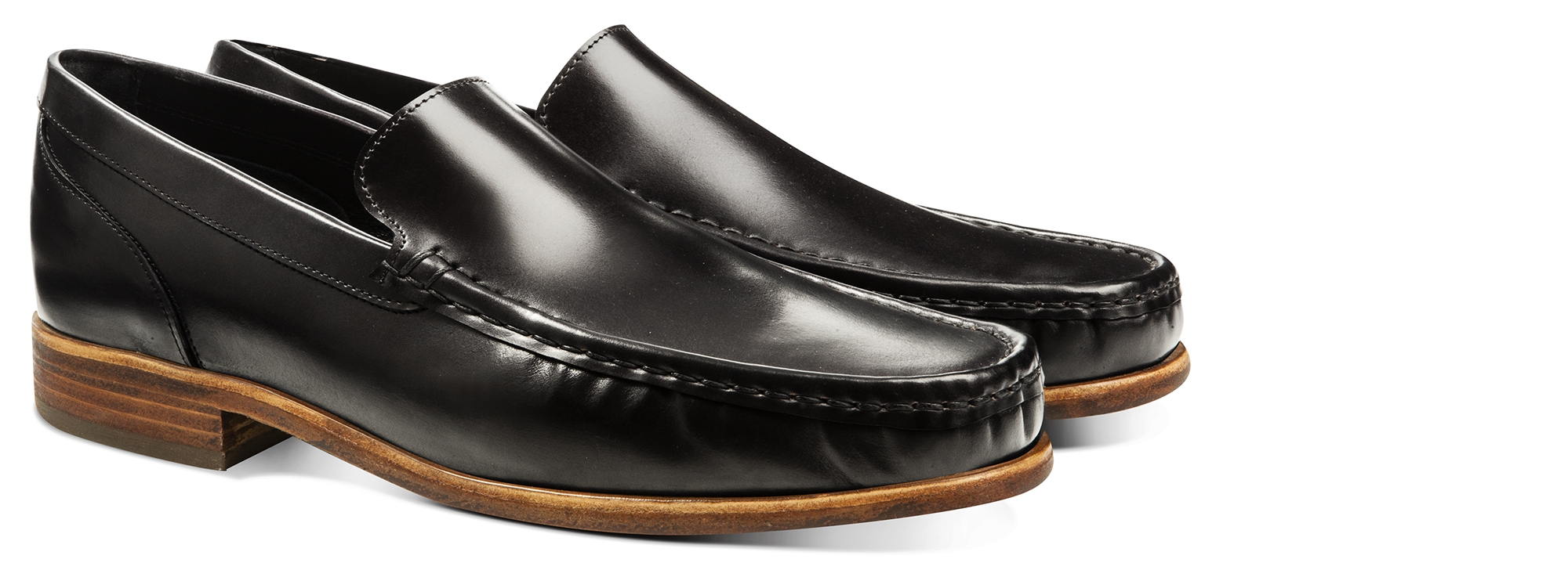 Montenegro - Elevator Loafers in Shell Cordovan Leather up to 2.6 inches