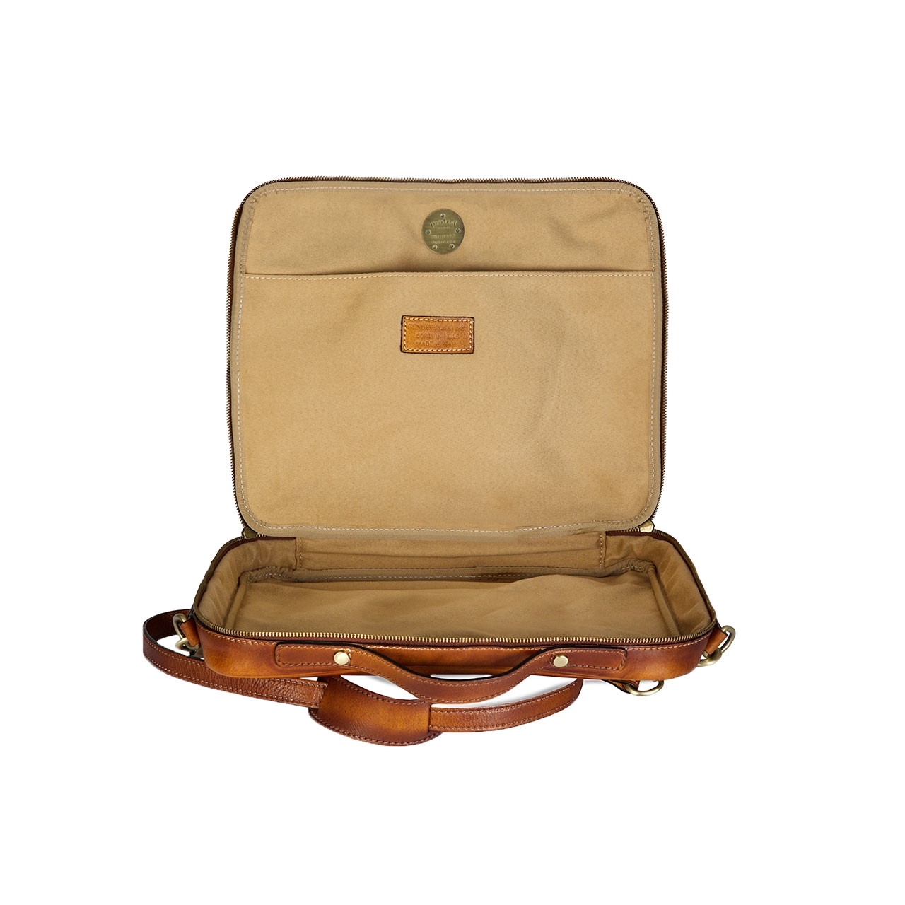Bruce - Briefcase in Vegetable-tanned Leather