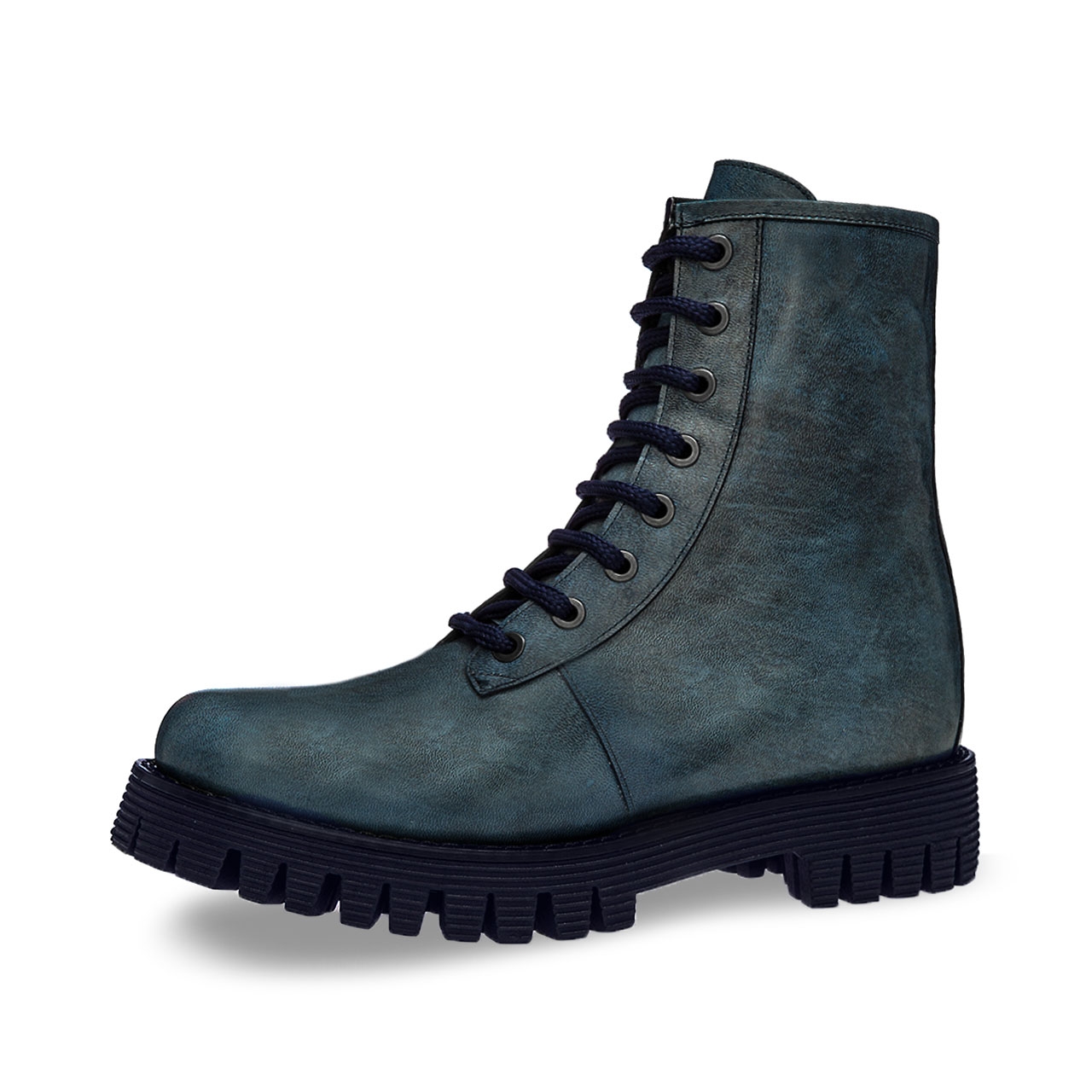 Saint Germaine - Elevator Boots in Cordovan Leather from 2.4 to 4 inches