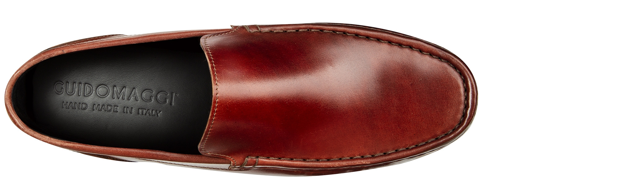 ROCCA - Mocassins rehaussants en Cuir Shell Cordovan jusqu'à 6 cm en plus
