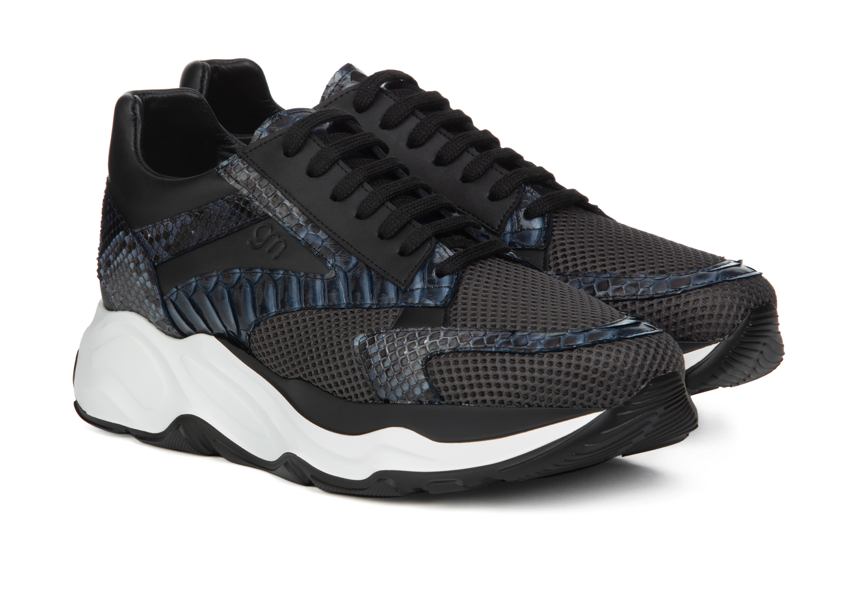 Bigfork - Elevator Sneakers in Mix of leathers up to 4.3 inches
