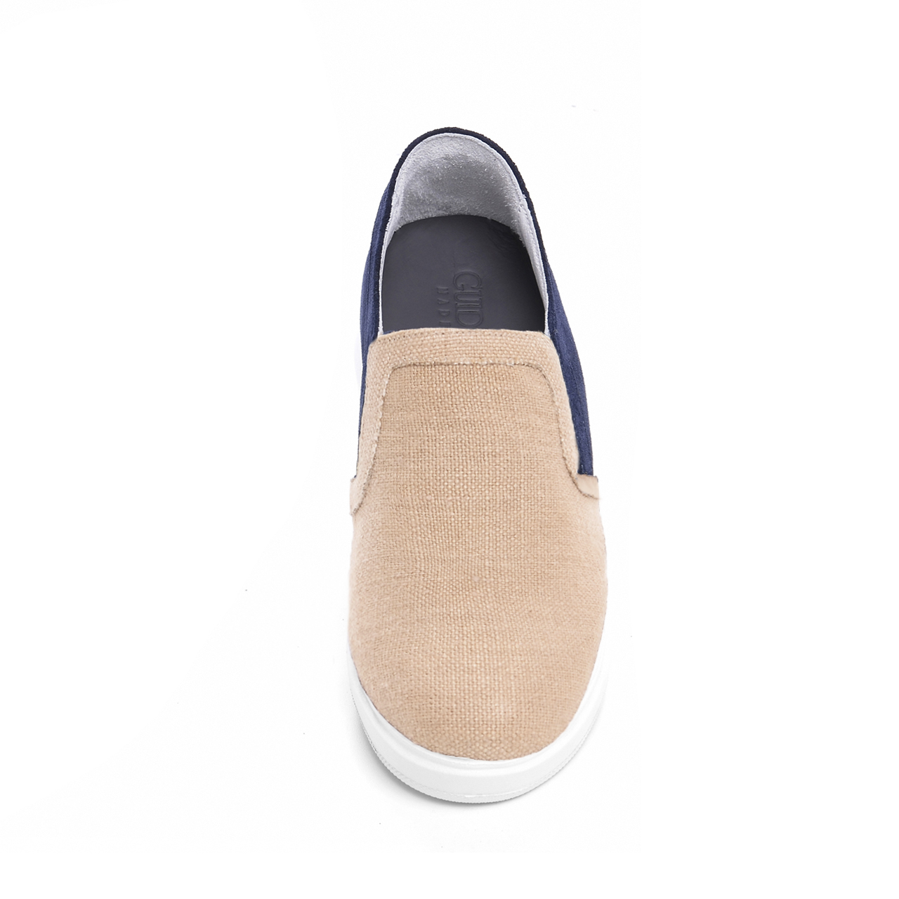 Calabasas - Slip-Ons con rialzo in Mix Pelle/Tessuto fino a 6,5 cm più alto