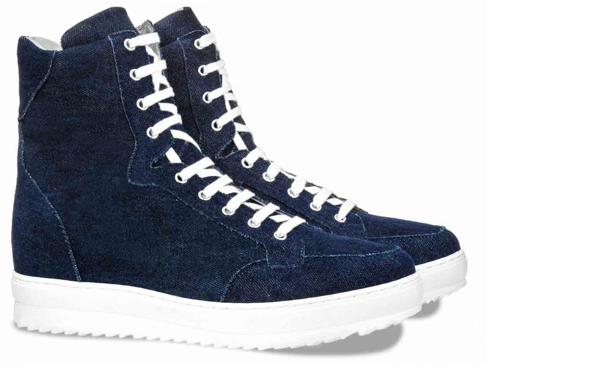  Nimes - Elevator Sneakers in Fabric from 4 to 6 inches