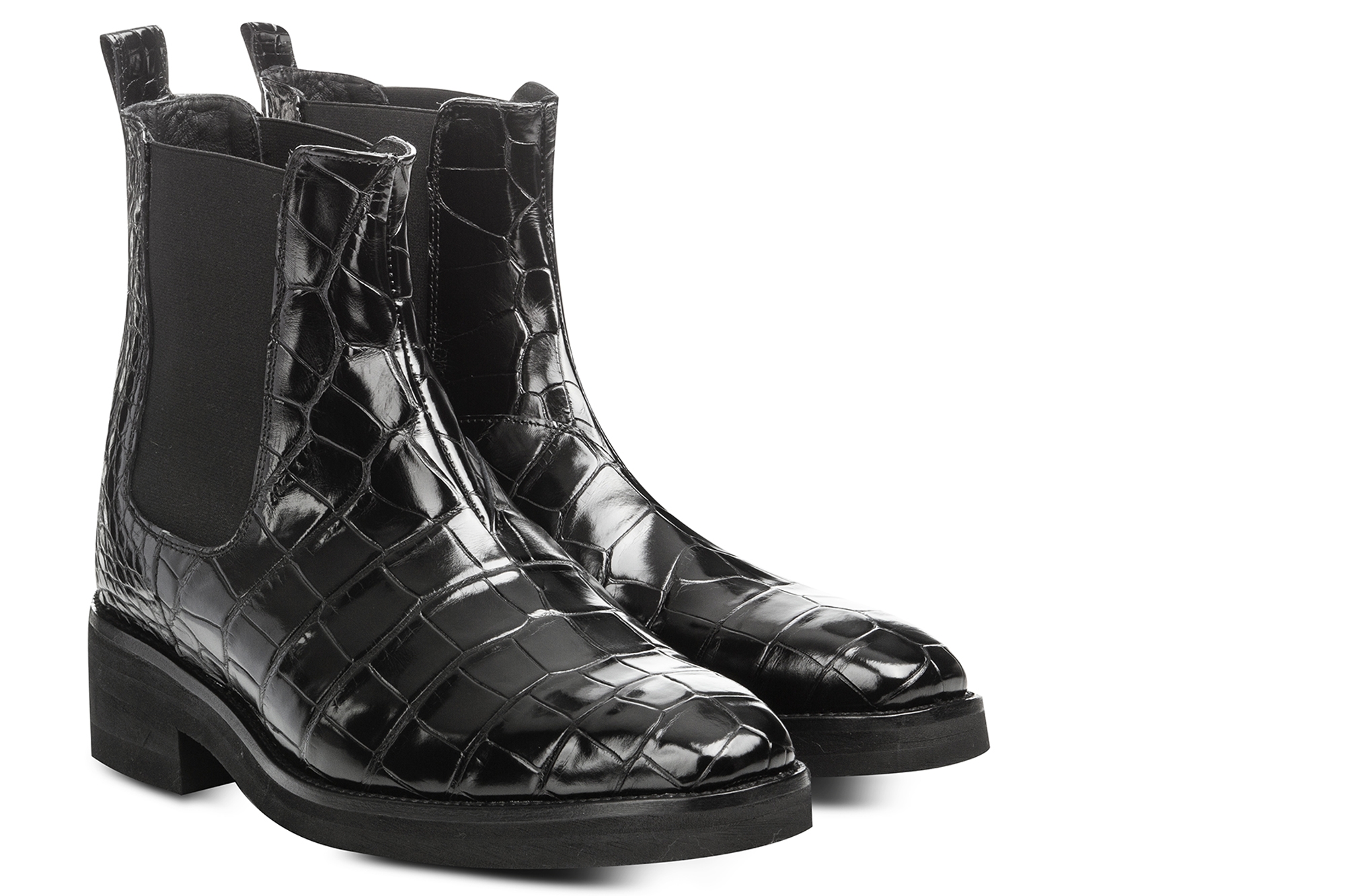 Clovis - Bottes Chelsea rehaussantes en Cuir Alligator jusqu'à 11 cm en plus