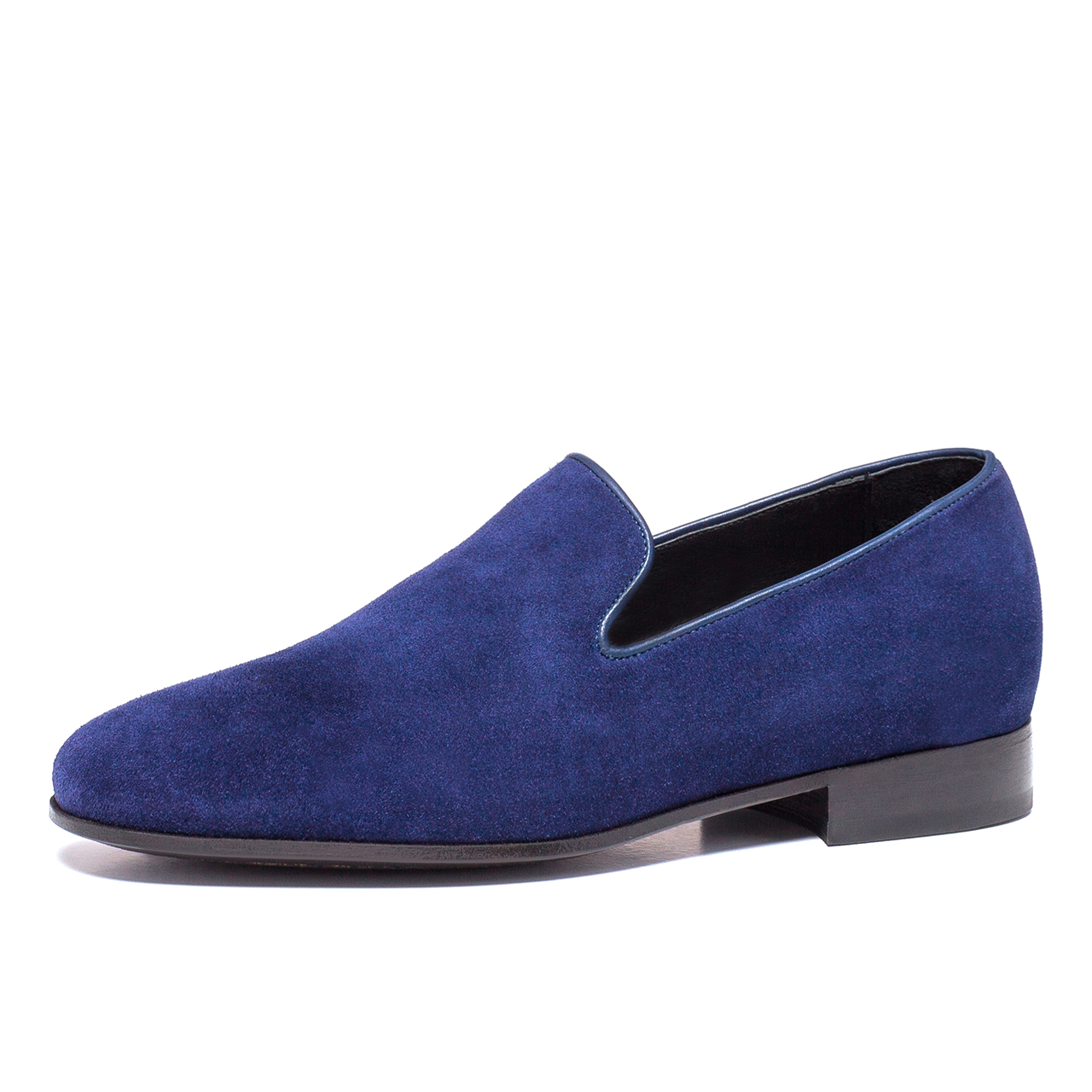 ASSISI - MOCASSINI SCARPE CON RIALZO IN PELLE SCAMOSCIATO FINO A 6 CM PIÙ ALTO
