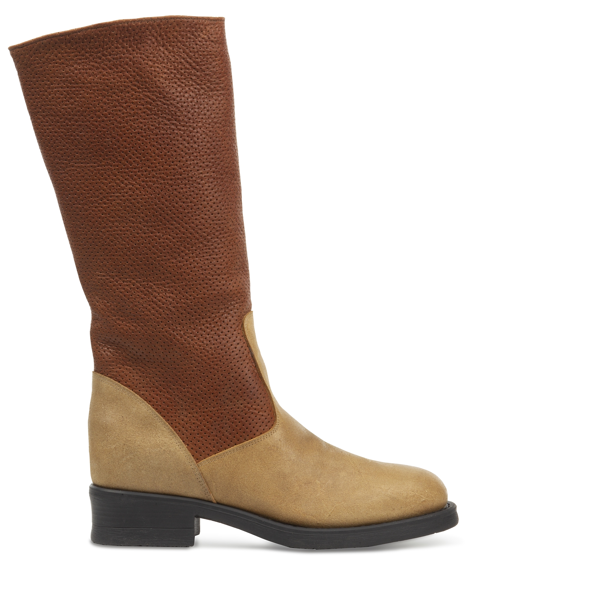 Anderson W - Stivale con rialzo da donna in Mix Pelle/Pelle fino a 8 cm più alto