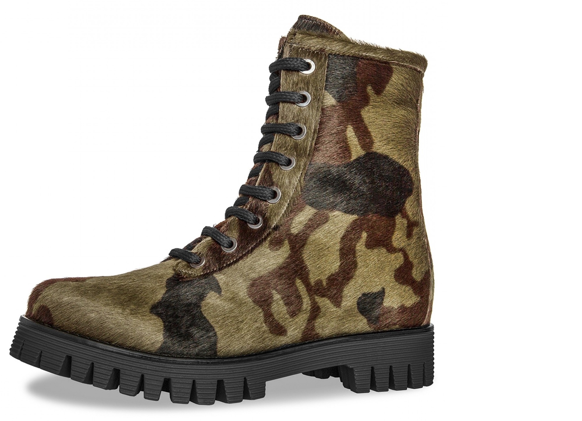 Black Chameleon - Elevator Boots in Full Grain Leather from 2.4 to 4 inches
