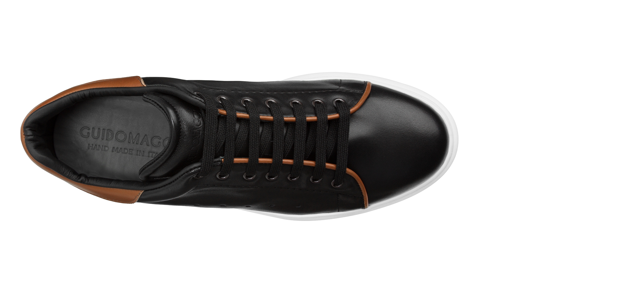 Paxton - Sneakers con rialzo in Pelle Pieno Fiore da 6 a 8 cm più alto