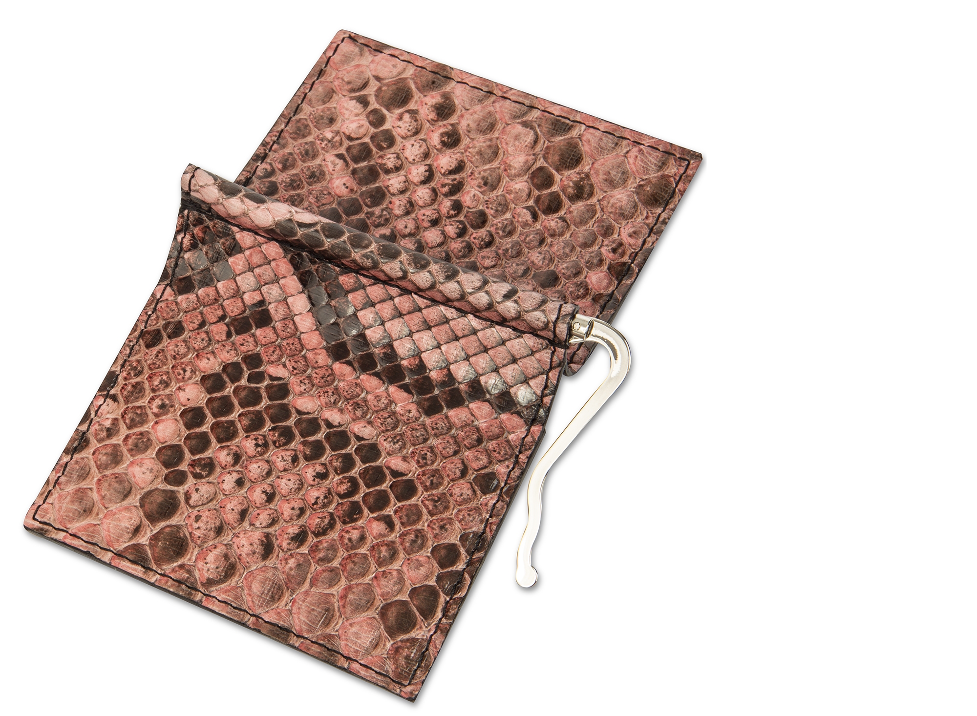 Barry - Money clip in alligator Leather