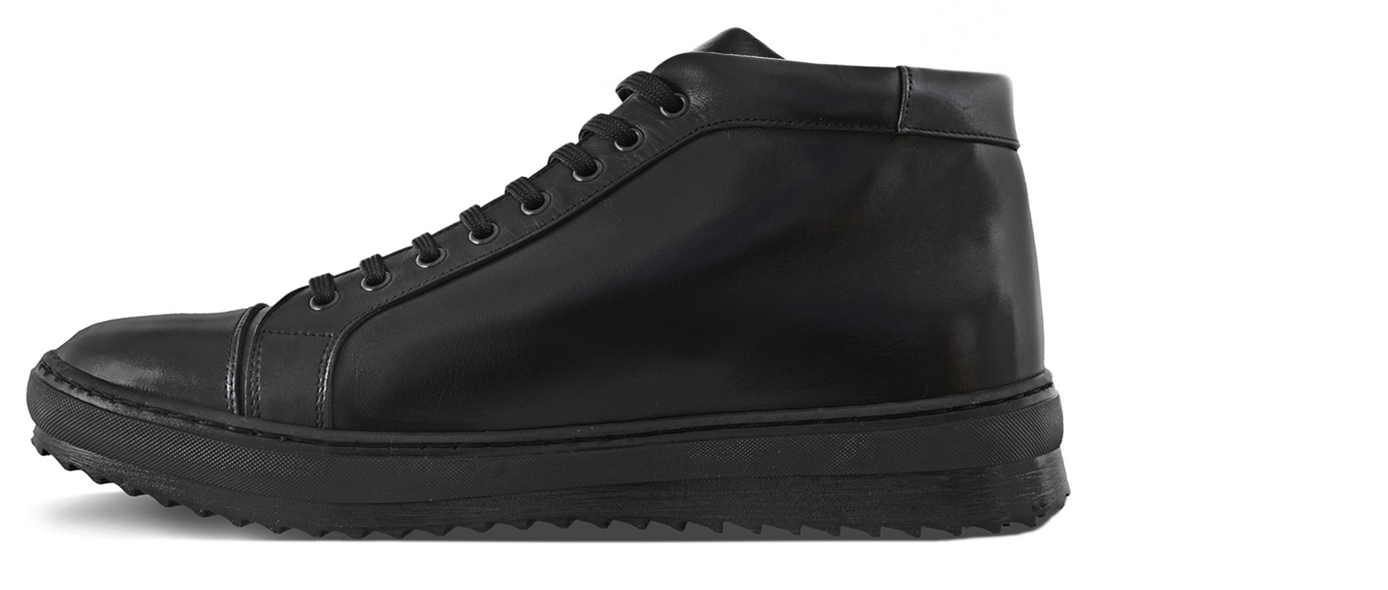 Louisville - Elevator Sneakers in Full Grain Leather from 2.4 to 3.1 inches