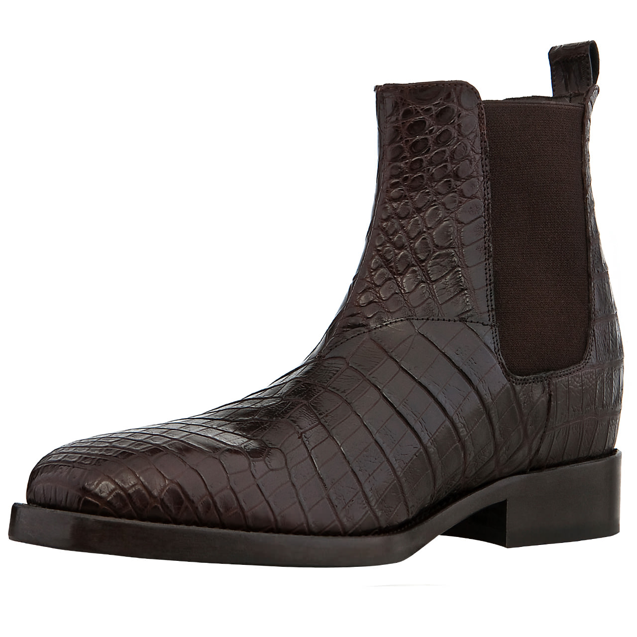 Cape Town - Bottes rehaussantes en Cuir de Crocodile de 6 à 8 cm en plus