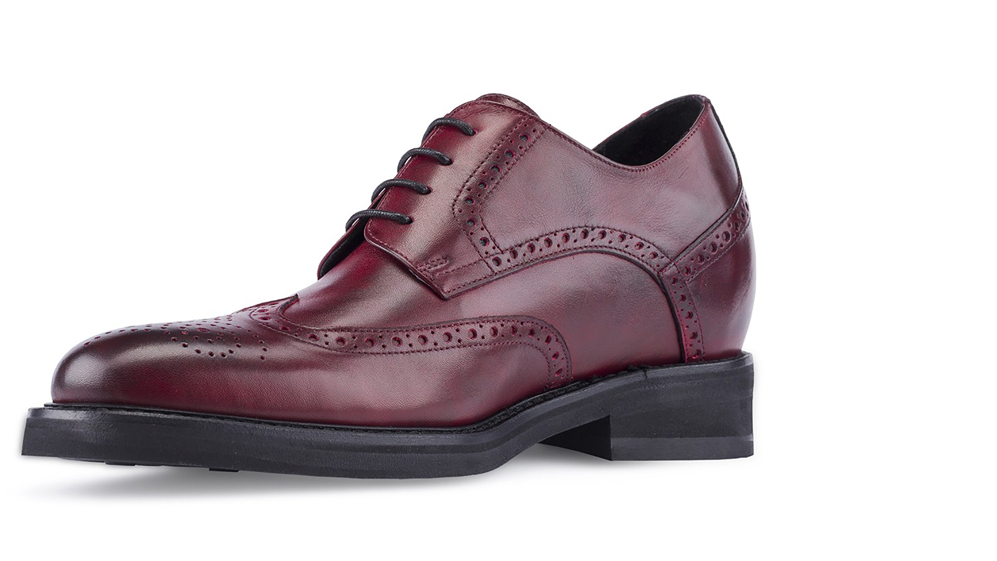 Andalucìa - Classiques chaussures rehaussantes en Cuir Pleine Fleur de 6 cm à 8 cm en plus