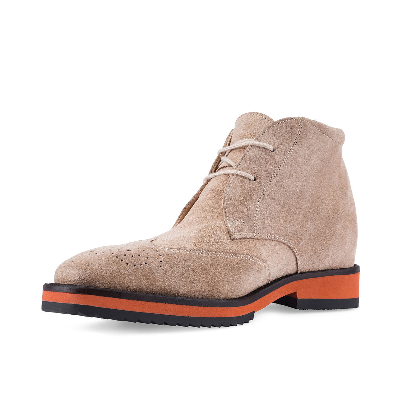 Cyprus - Elevator Boots in Suede Leather from 2.4 to 3.1 inches