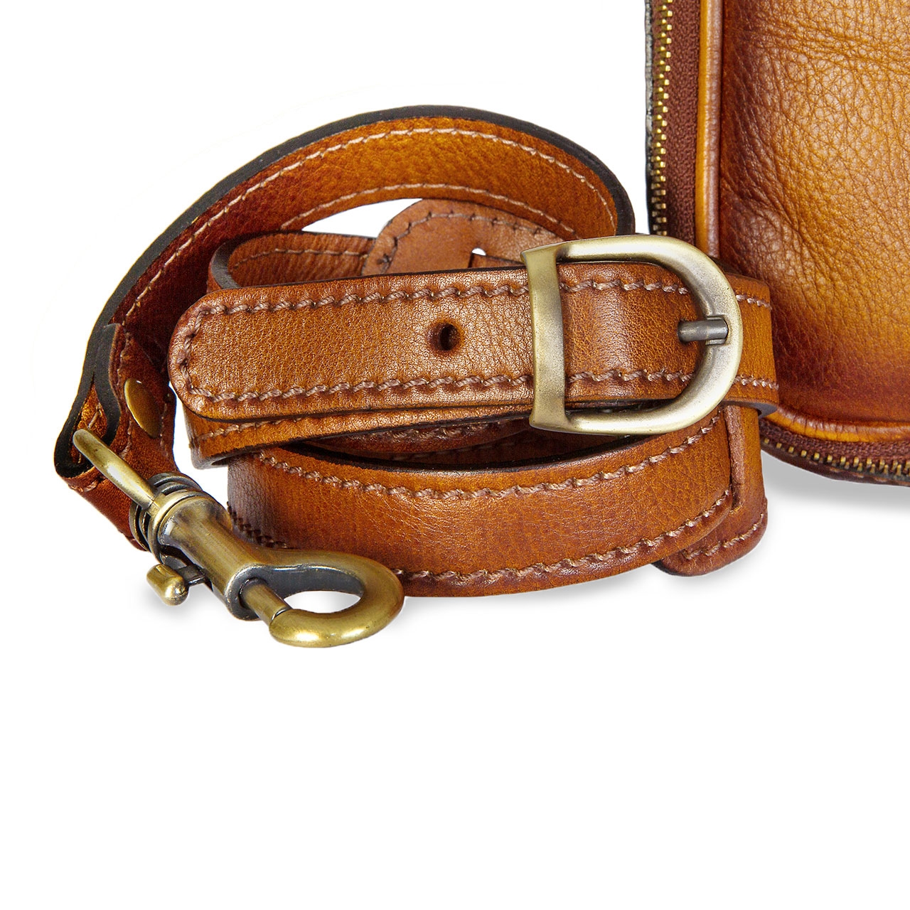 Bruce - Briefcase in Vegetable-tanned Leather