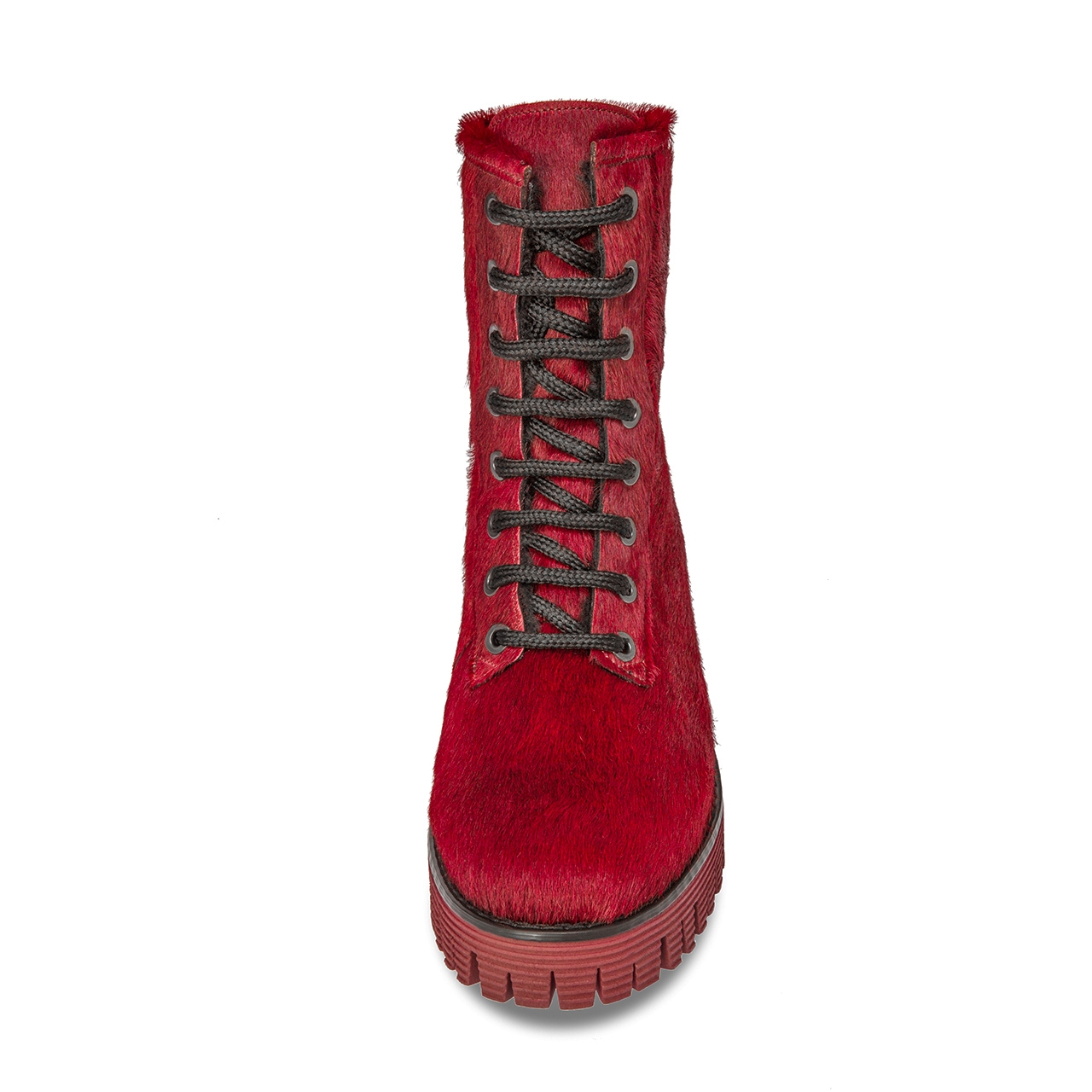  Red fox - Elevator Boots in Pony skin leather from 2.4 to 3.1 inches