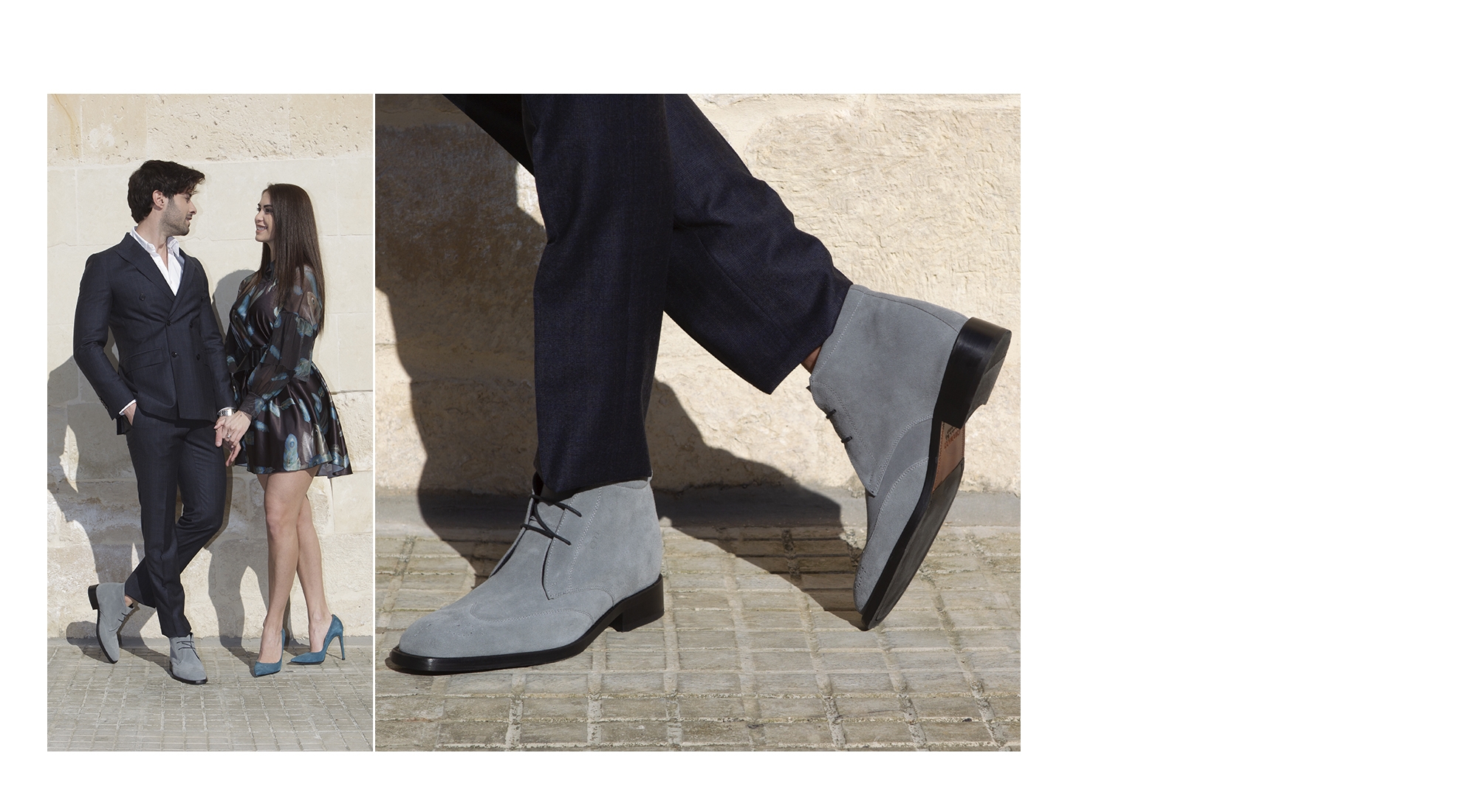 Birmingham - Elevator Ankle Boots in Suede Leather from 2.4 to 3.1 inches