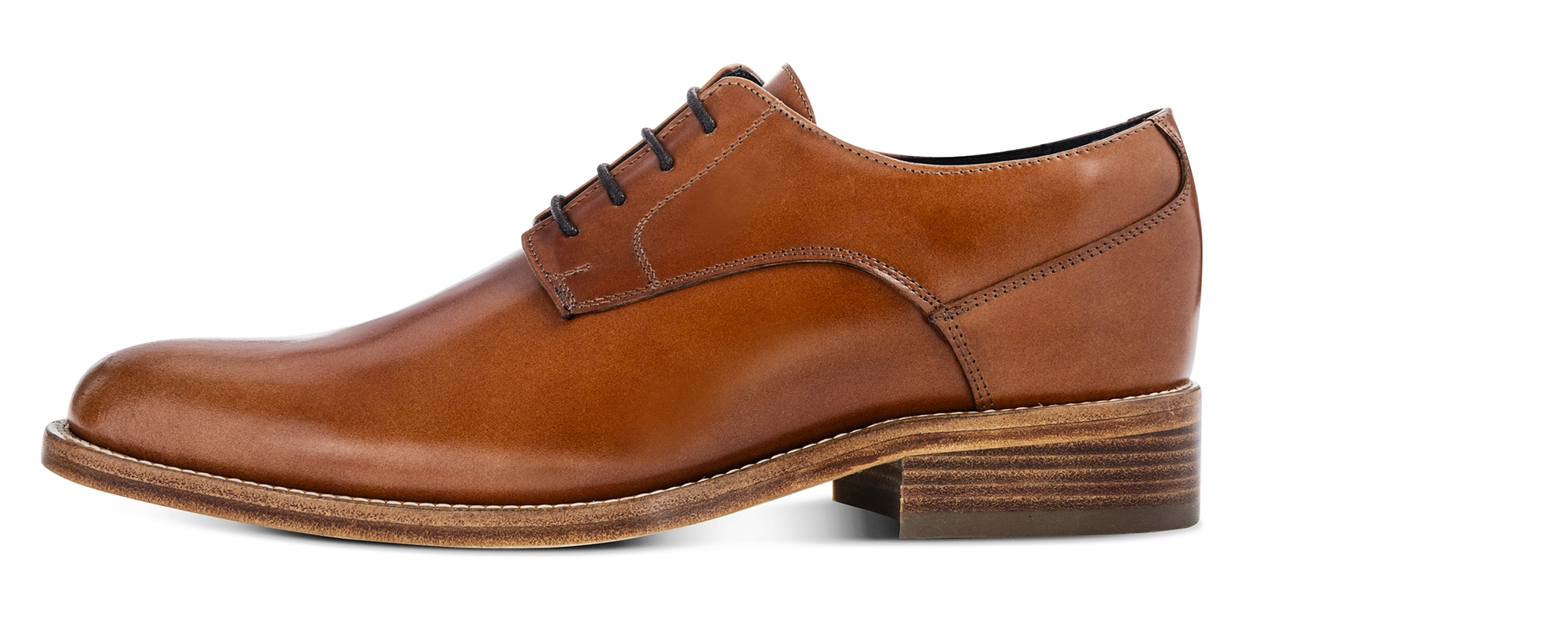 Anglet - Scarpe Classiche con rialzo in Pelle Shell Cordovan da 6 a 8 cm più alto
