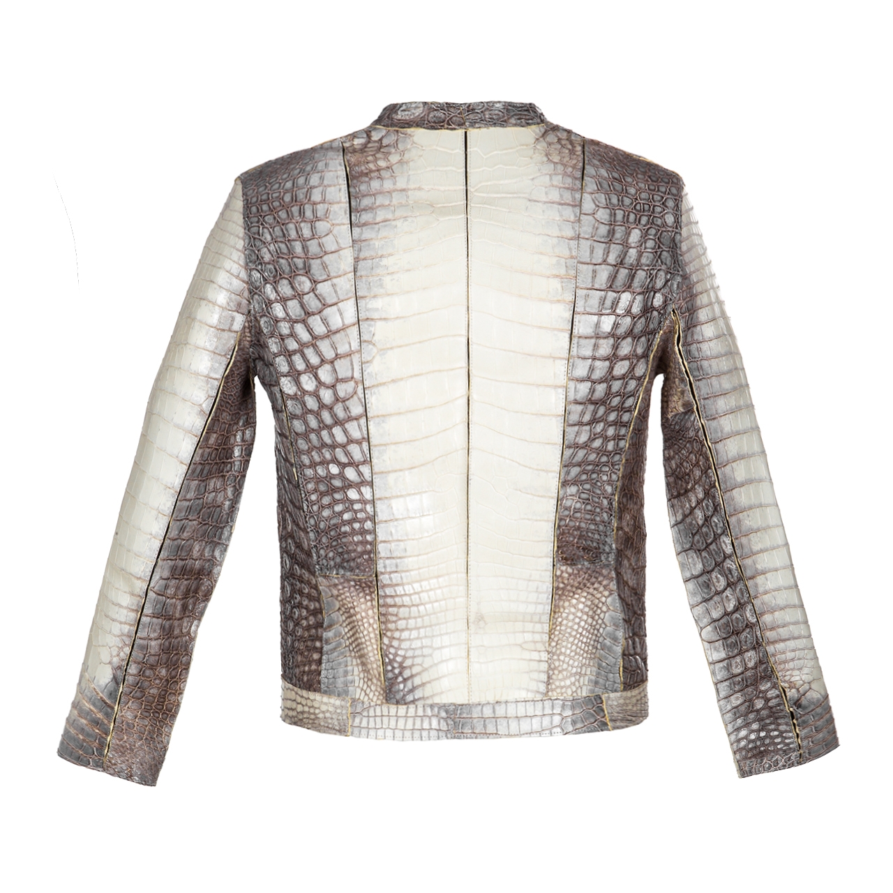 Heimdall - Biker style Jacket in alligator Leather
