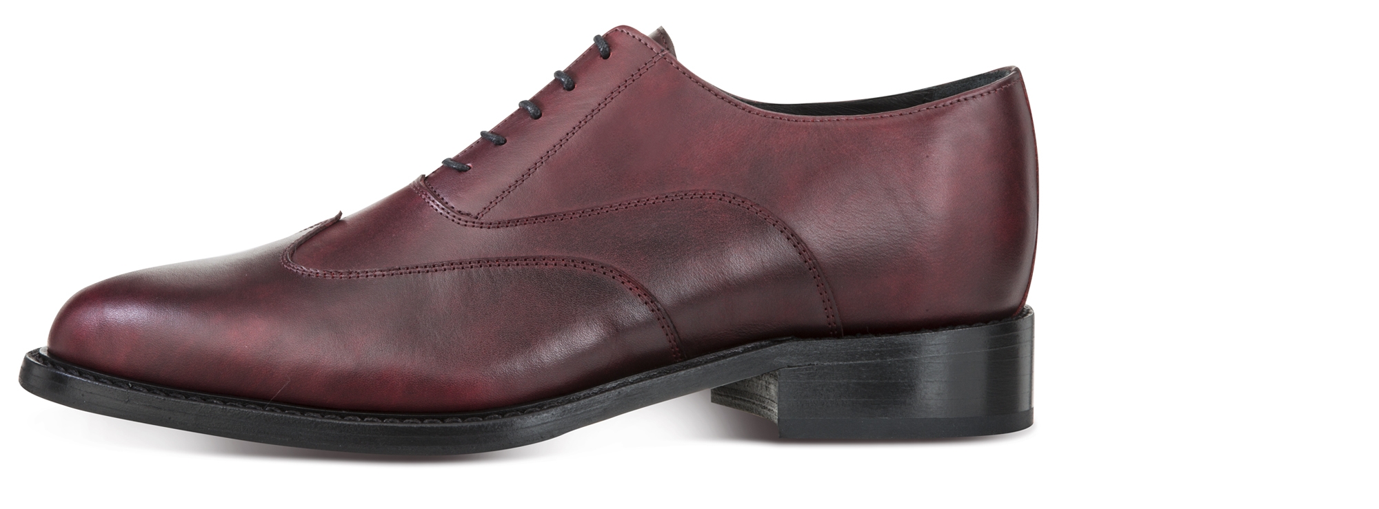 Alika - Elevator Shoes in Hand Bufferd Leather from 2.4 to 3.1 inches 