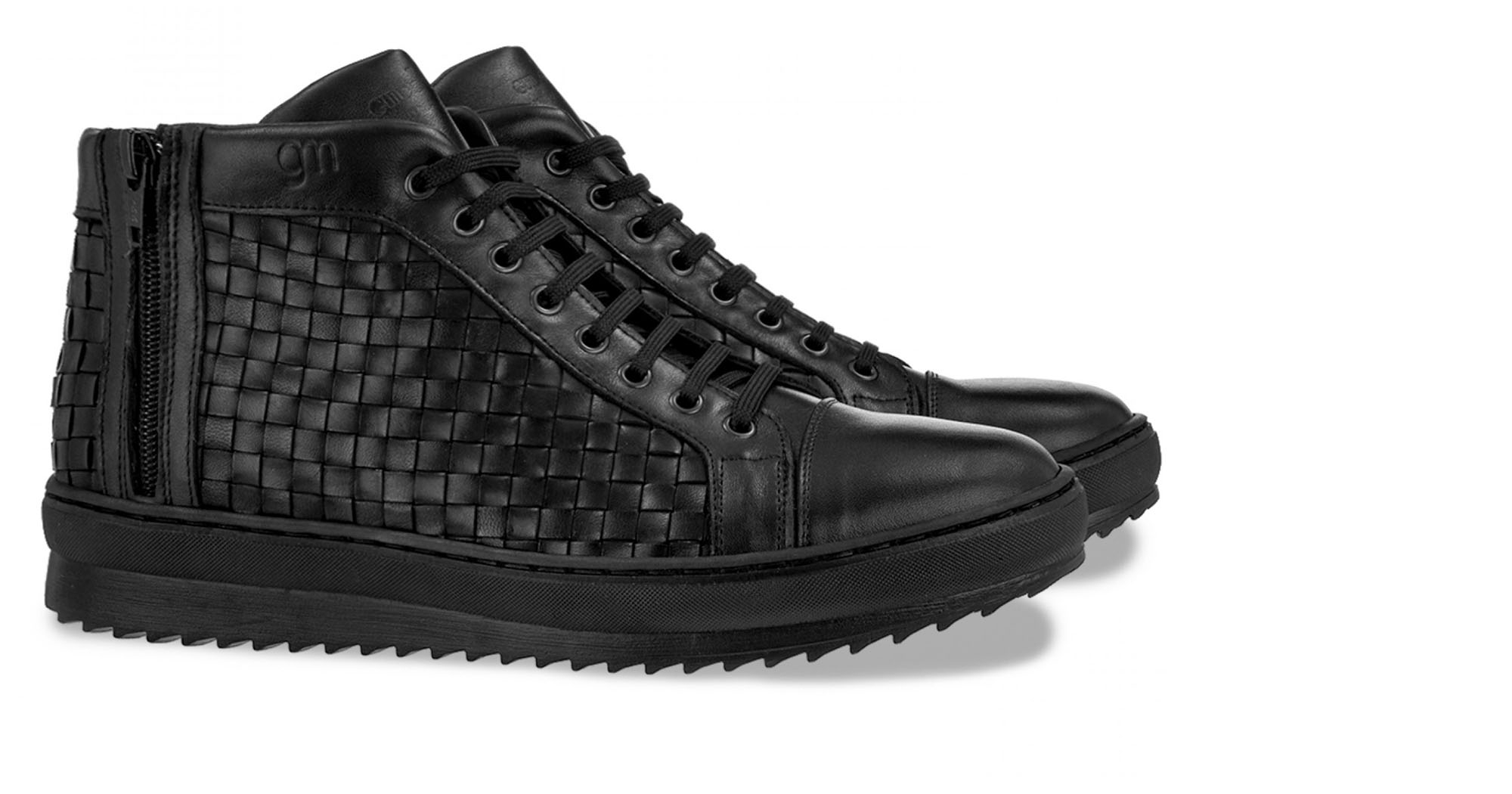 Newark - Elevator Sneakers in Mix of leathers from 2.4 to 3.1 inches