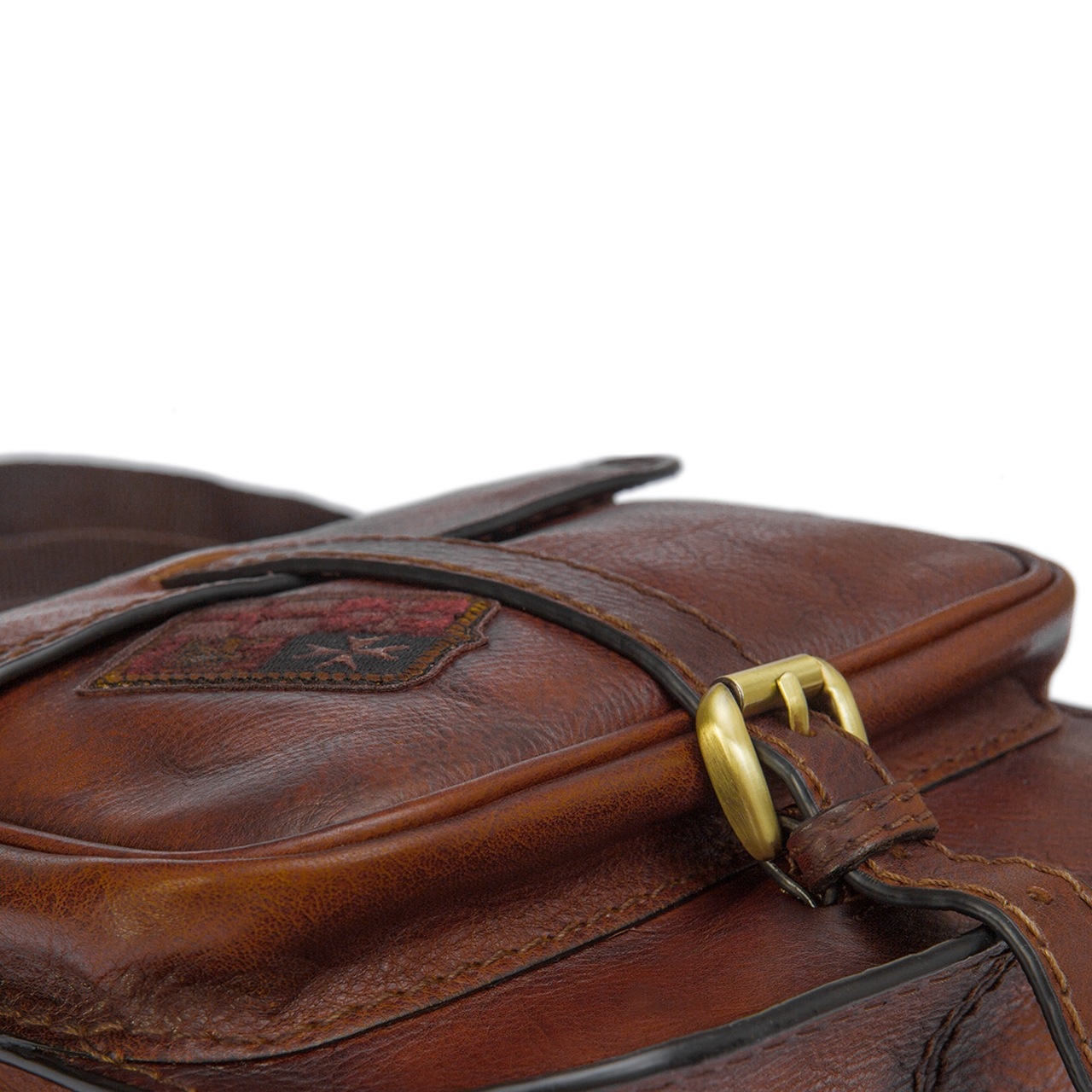 Bisaccia Brown - Sac à dos en cuir