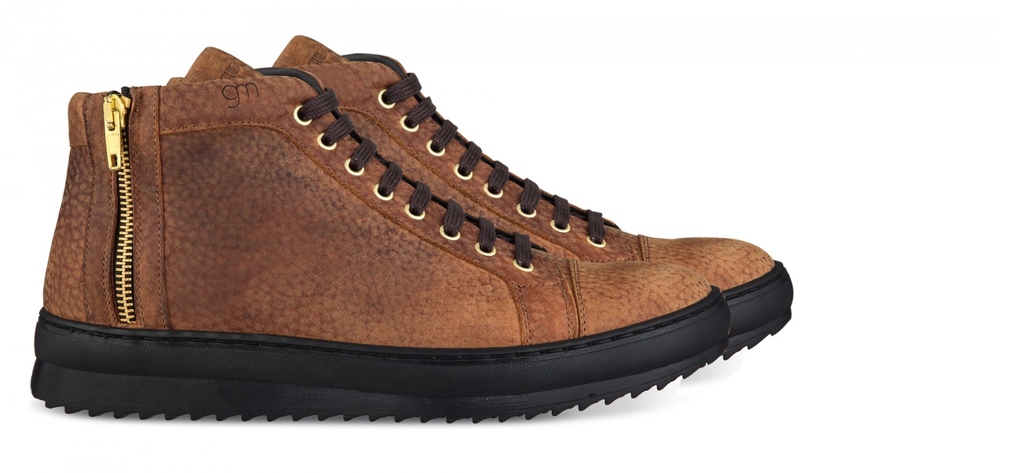 Hasselt - Baskets rehaussantes en Cuir Pleine Fleur de 5 cm à 8 cm en plus