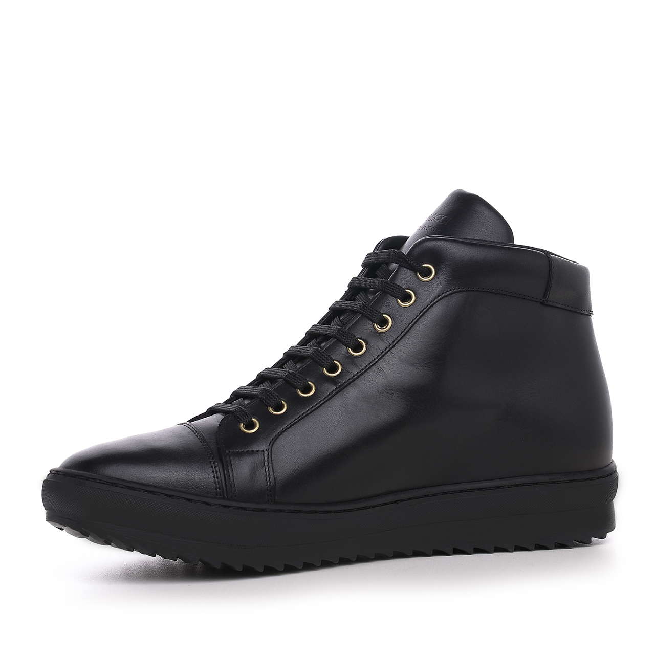 Belgravia - Elevator Sneakers in Full Grain Leather from 2.4 to 3.1 inches