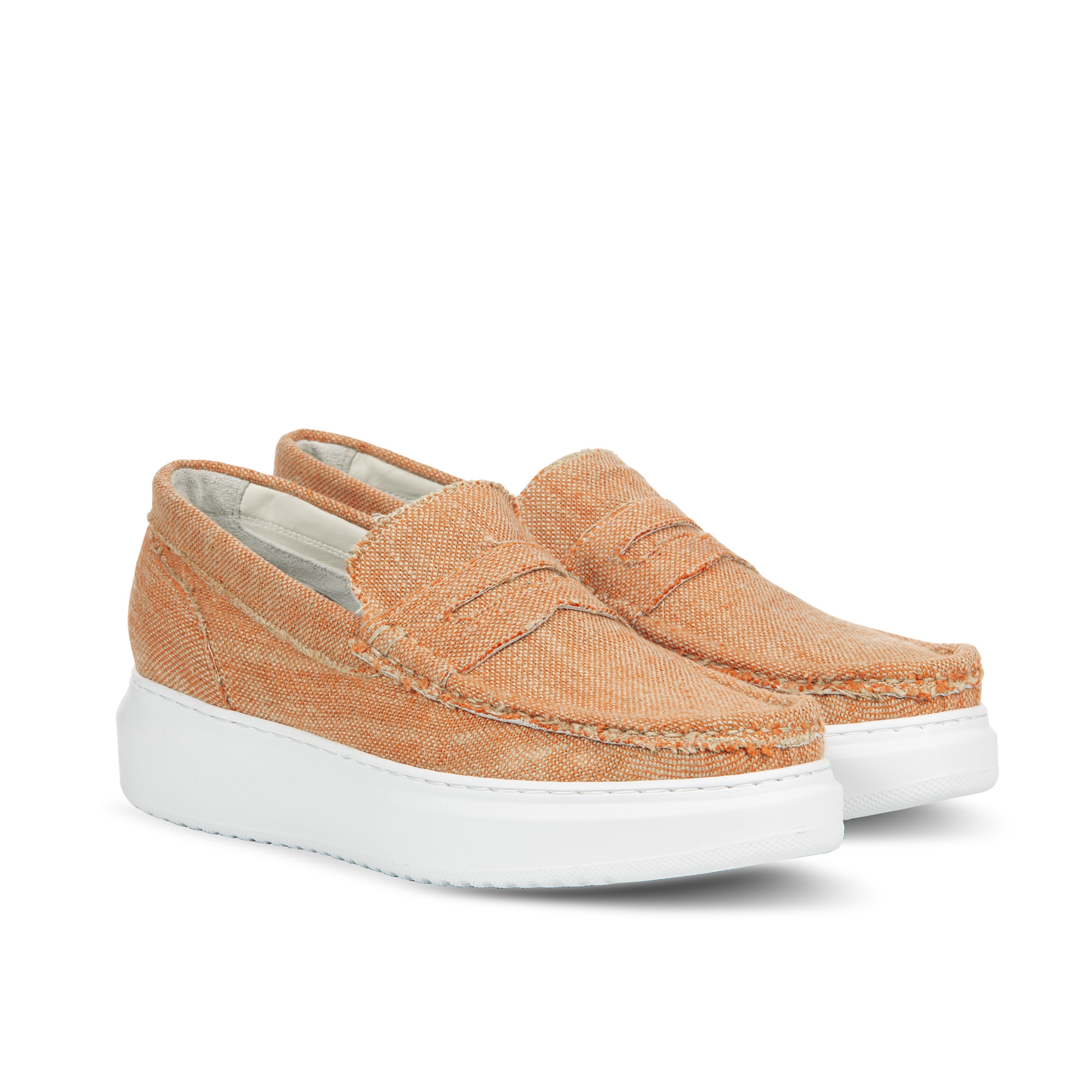 Badisco - Mocassins Slip-Ons rehaussants en Tissu Jusqu'à 6,5 cm en plus