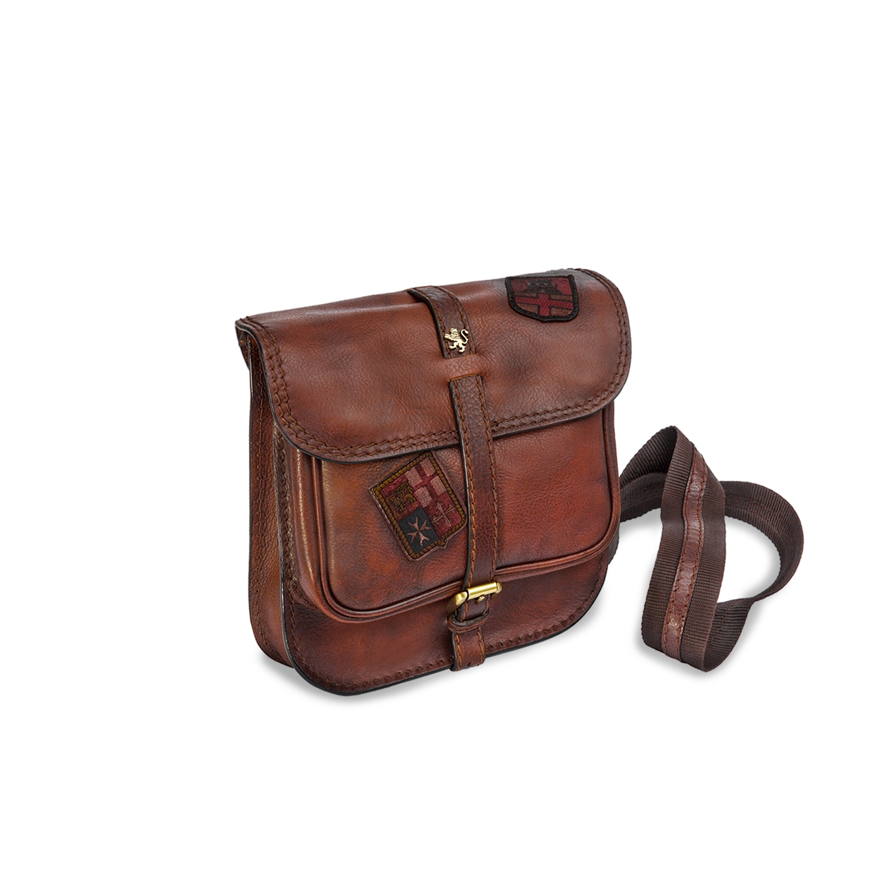 Bisaccia Brown - Sac à dos en cuir
