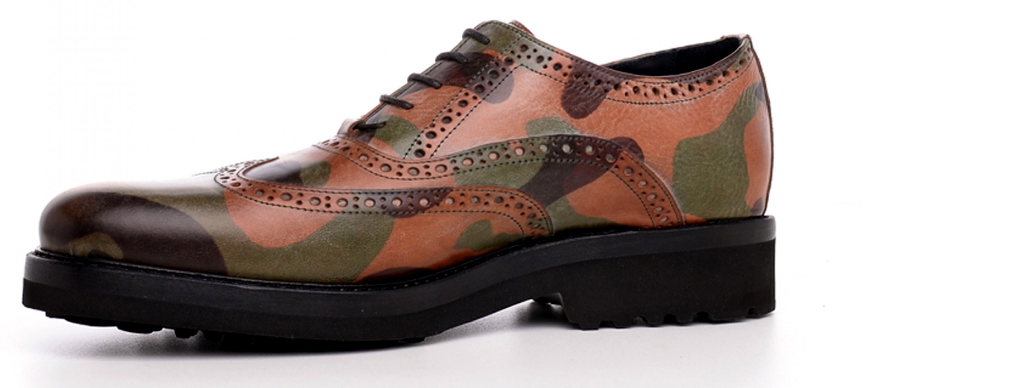  Military - Elevator Shoes in Full grain Leather from 2.4 to 3.1 inches