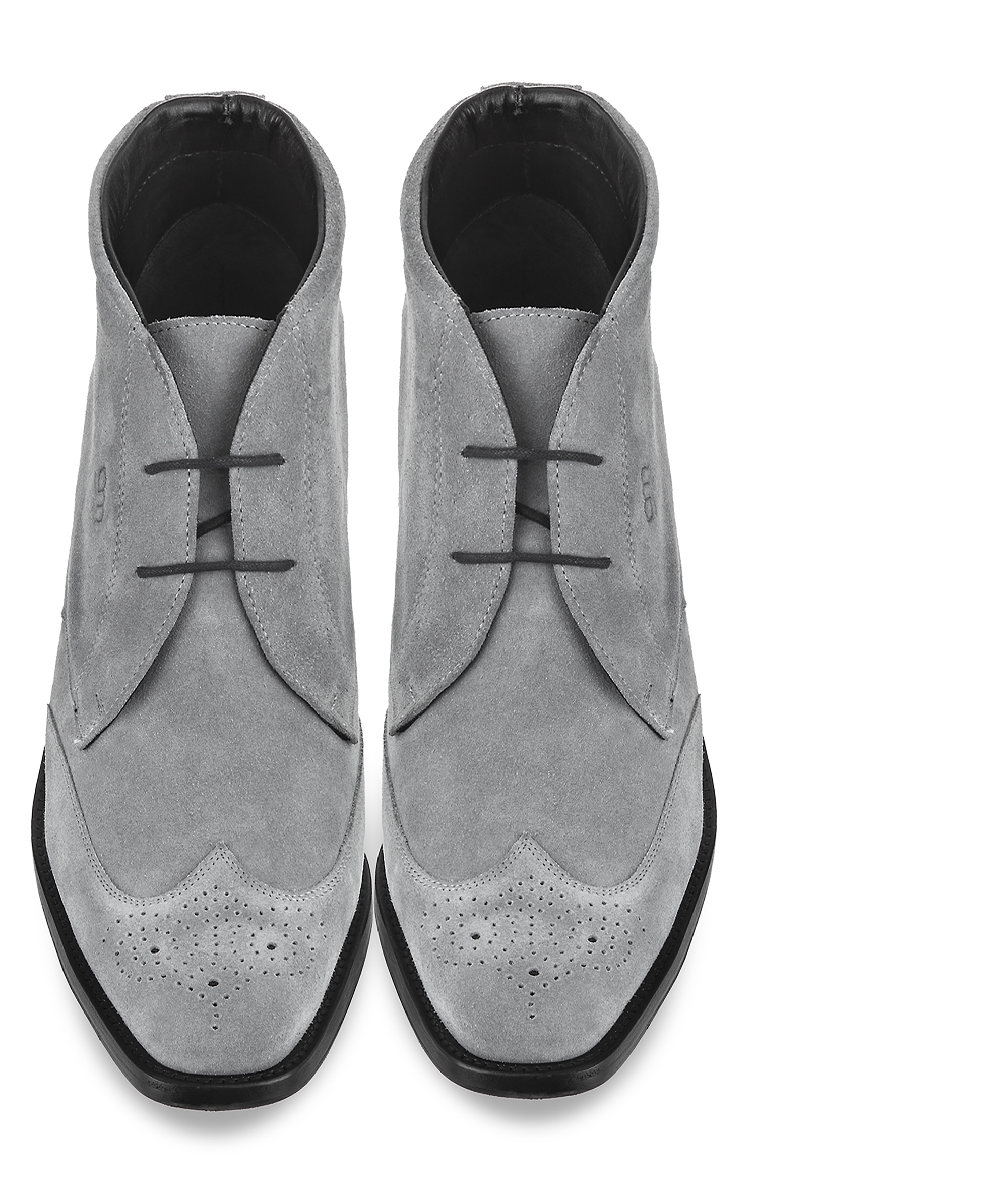 Birmingham - Elevator Ankle Boots in Suede Leather from 2.4 to 3.1 inches