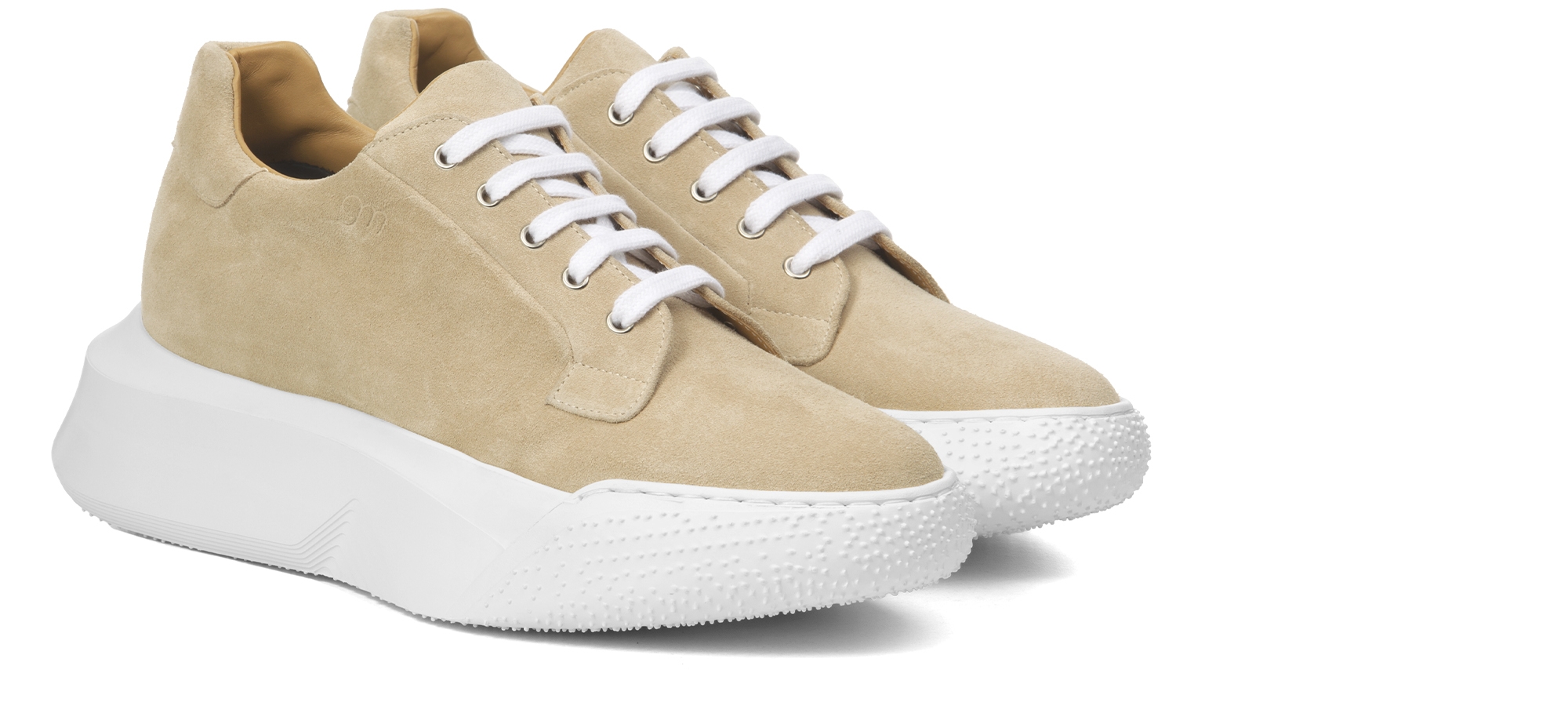 Atherton - Baskets rehaussantes en Cuir Daim de 6 cm à 10 cm en plus