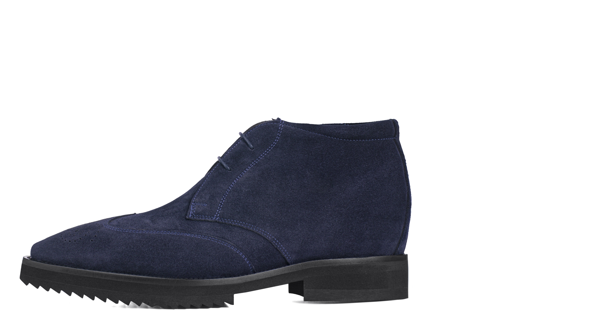 Ascot - Bottines rehaussantes en Cuir Daim de 6 cm à 8 cm en plus