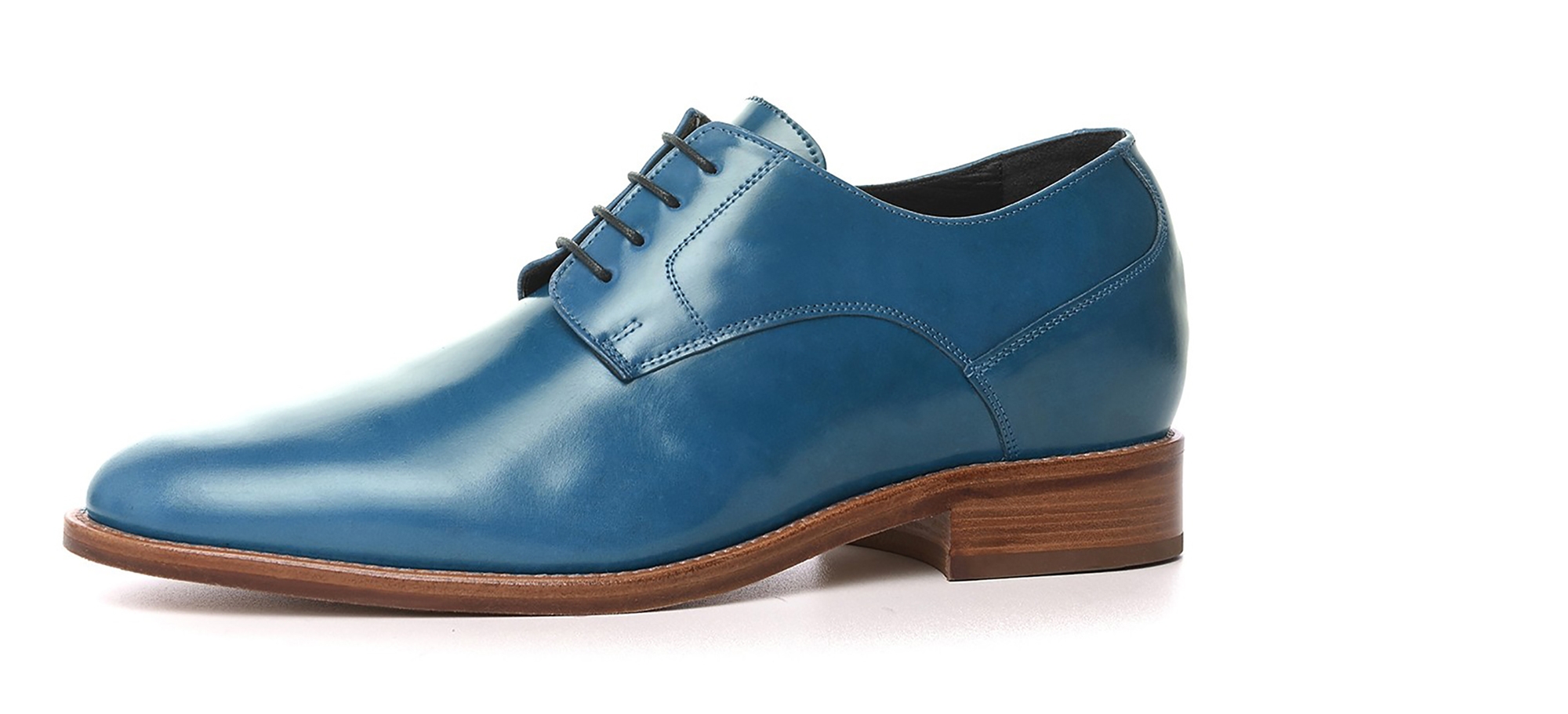 Charleroi - Classiche rialzate da uomo in Pelle Cordovan da 6 a 8 cm più alto