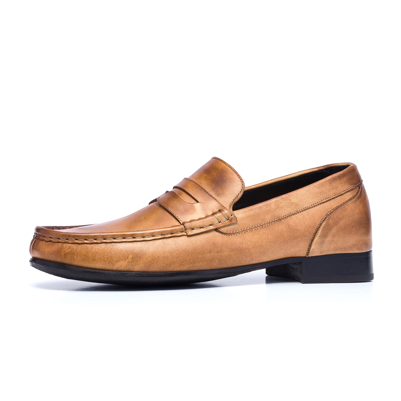  Oman - Elevator Loafers in Full grain Leather up to 2.6 inches