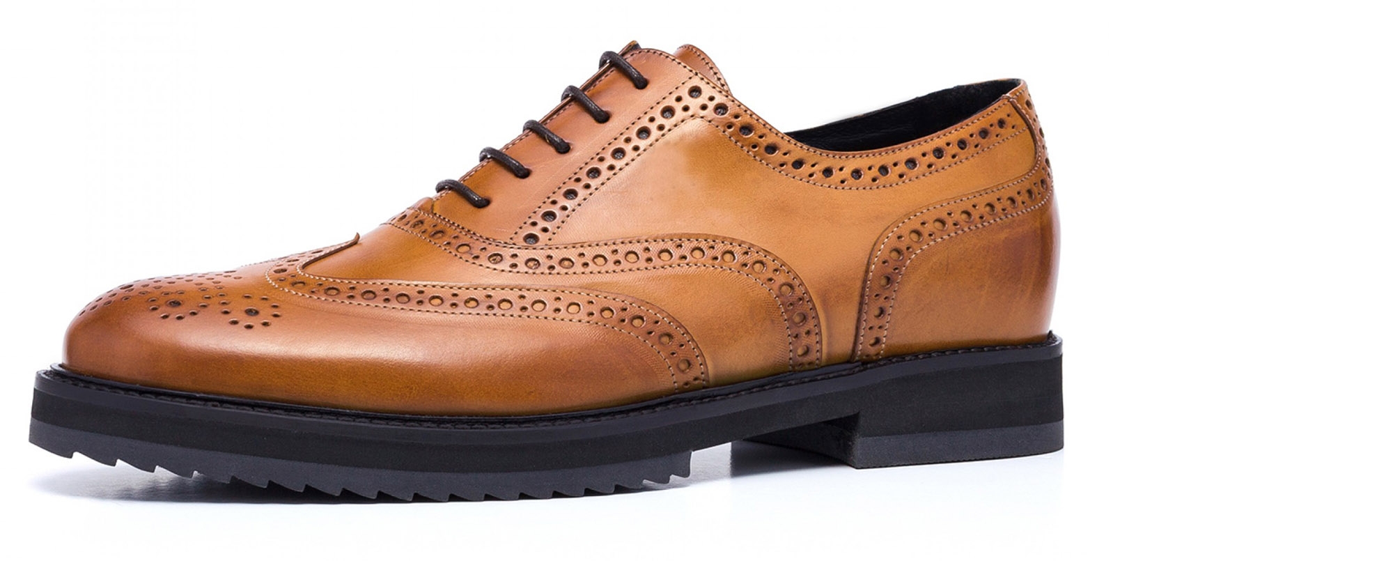 Arno - Elevator Shoes in Full Grain Leather from 2.4 to 3.1 inches
