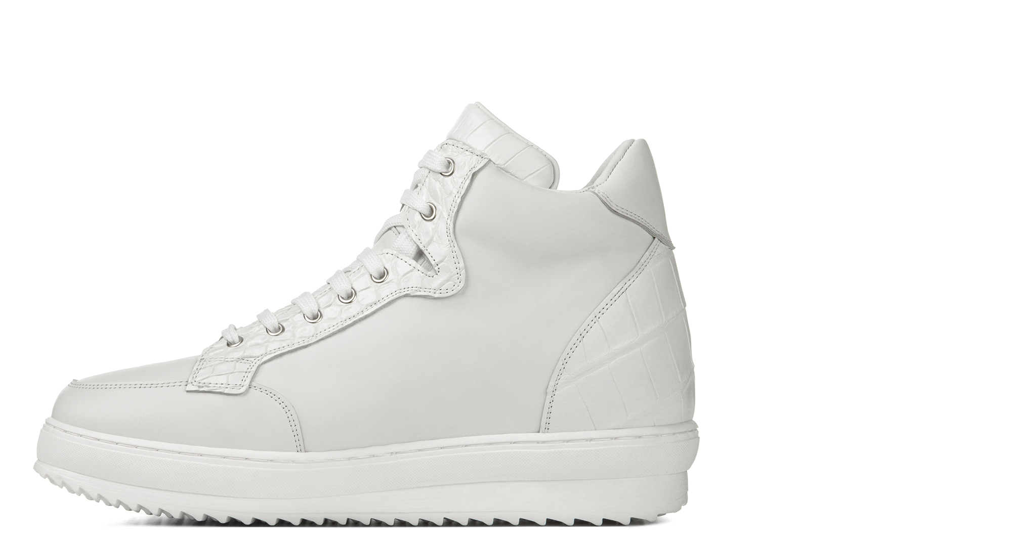 Ravello - Sneakers con rialzo interno da uomo in Mix Pelle da 6 a 10 cm più alto