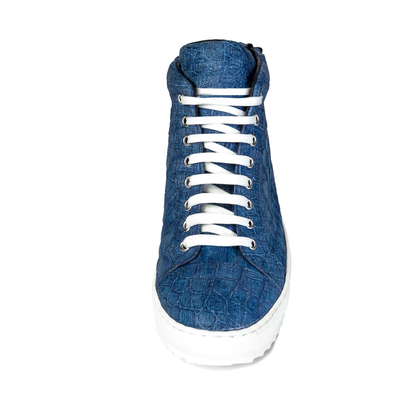 Boracay - Elevator Sneakers in Crocodile Leather from 2 to 2.75 inches