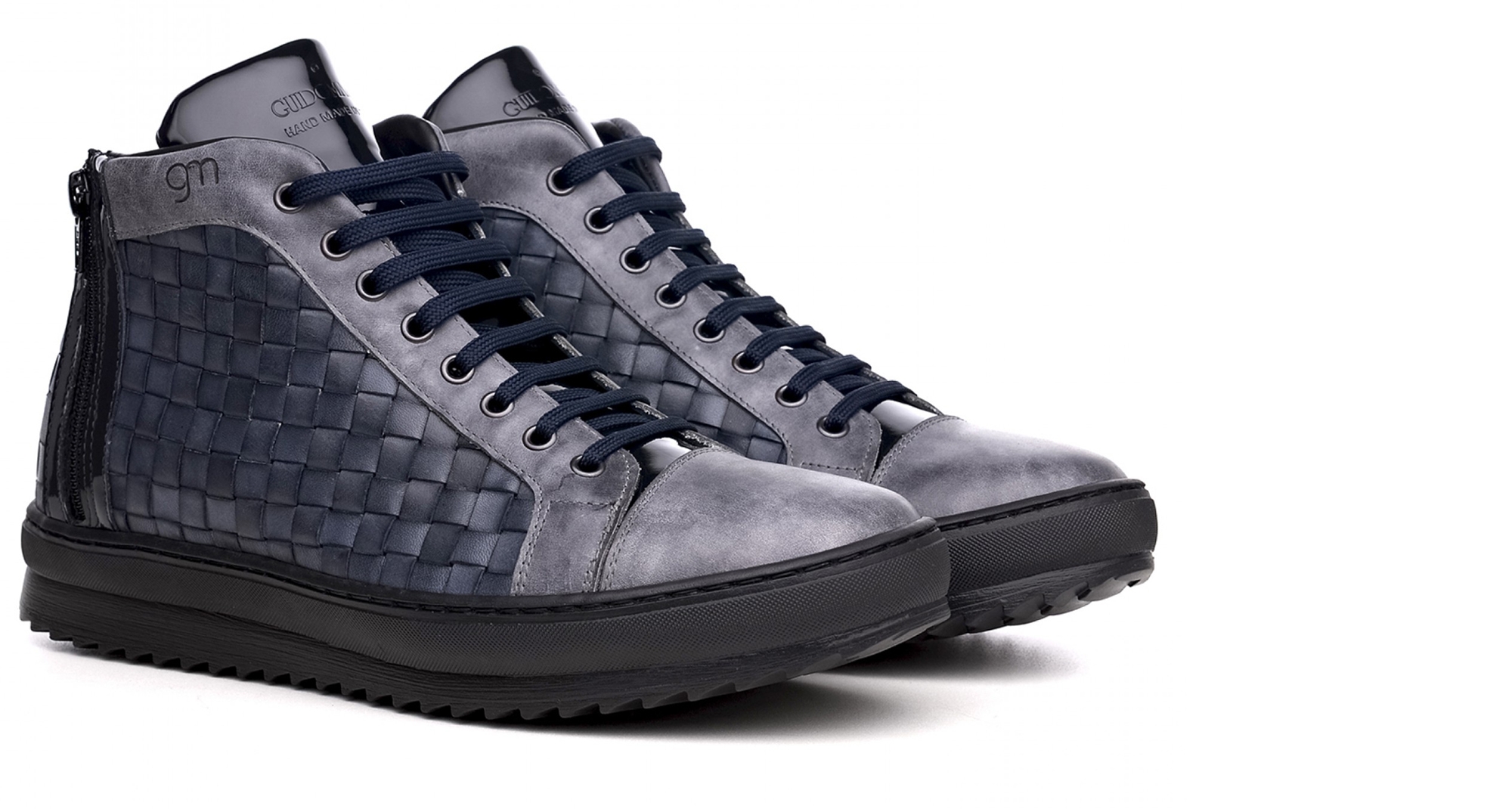 Kyoto - Elevator Sneakers in Mix of leathers from 2.4 to 3.1 inches