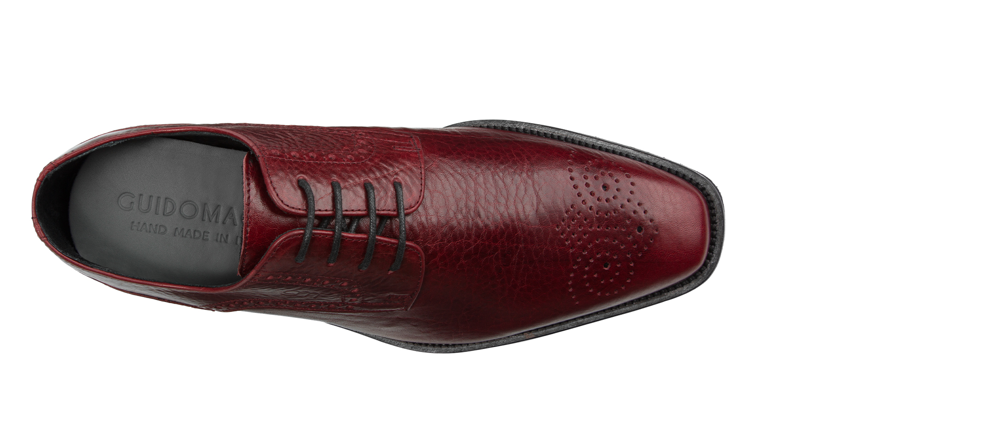 Avellino - Scarpe Classiche con rialzo da uomo in Pelle Pieno Fiore da 6 a 8 cm più alto