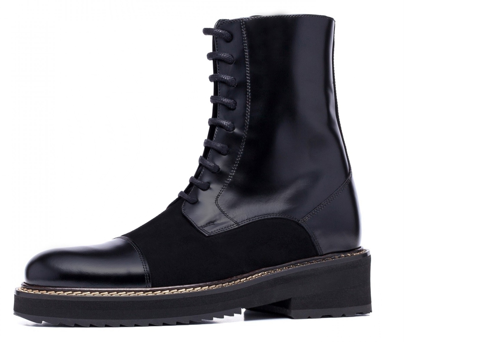 Cologne - Bottes rehaussantes en Mélange de Cuirs jusqu'à 15 cm en plus