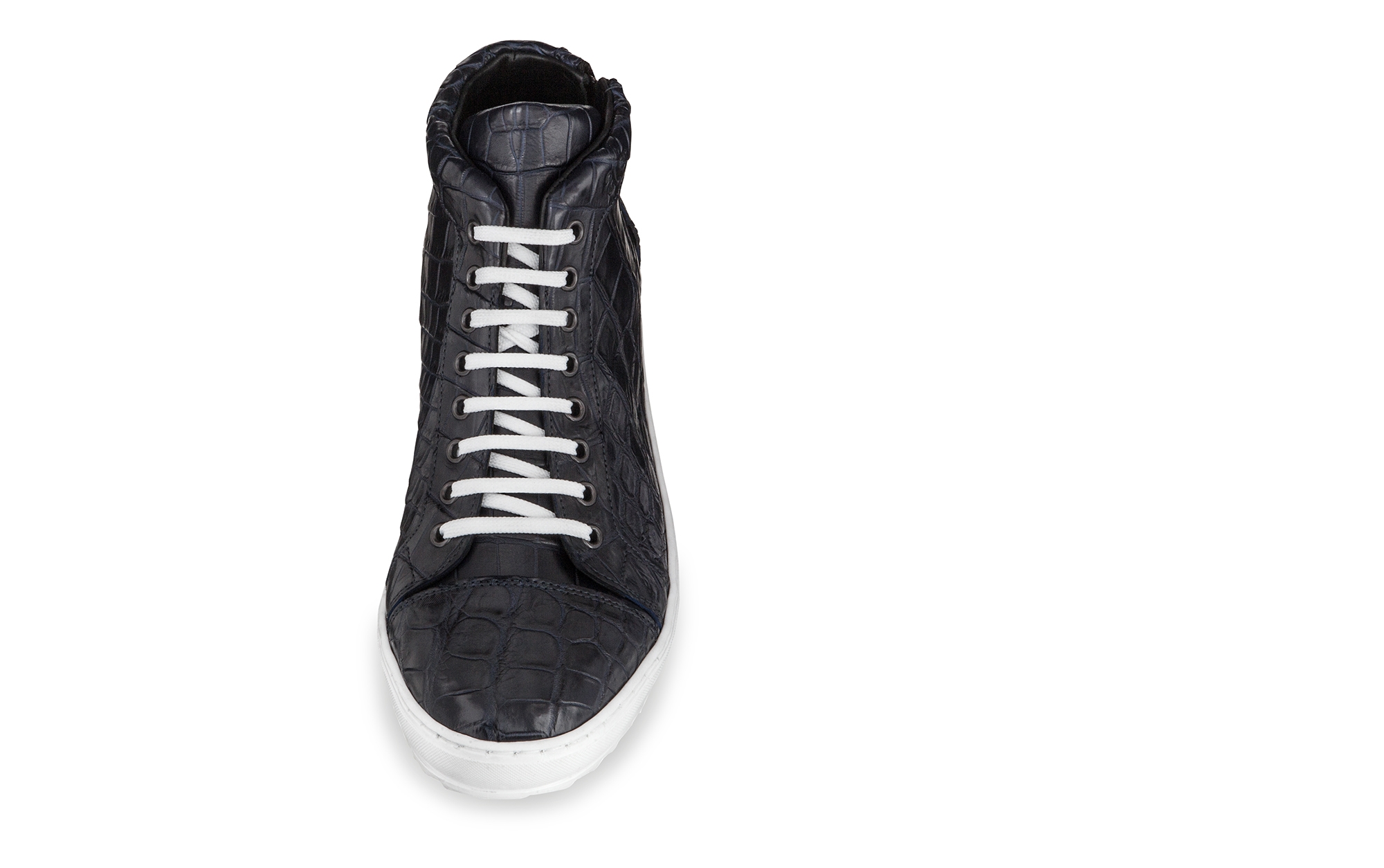 Tirrenia - Elevator Sneakers in crocodile Leather from 2.4 to 4 inches
