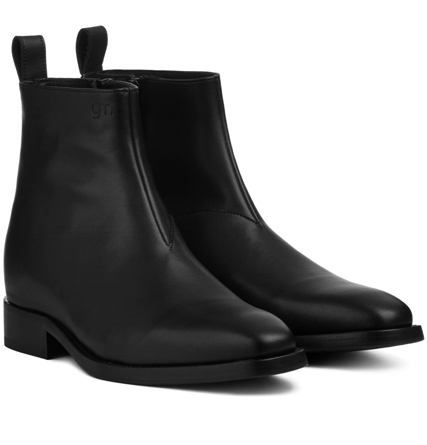 Manciano - Stivaletti Chelsea con rialzo da uomo in Pelle Pieno Fiore da 6 a 10 cm più alto