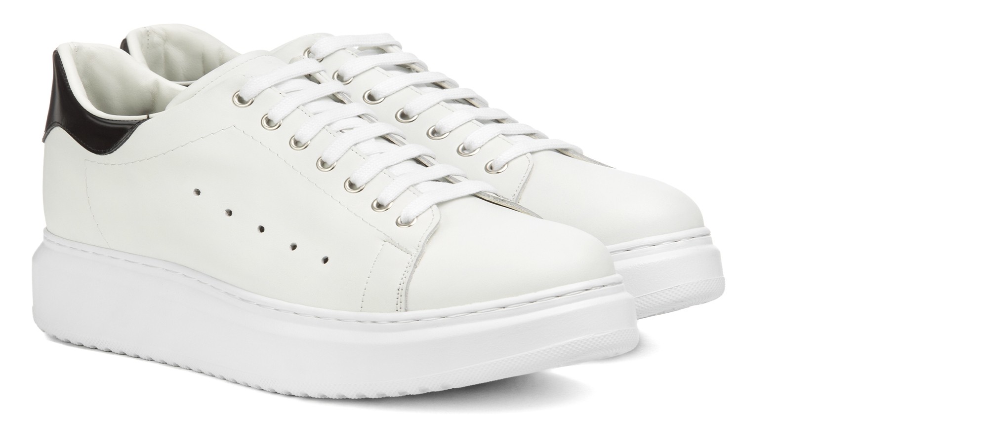 Bahia - Elevator Sneakers in Full Grain Leather from 2.4 to 3.1 inches
