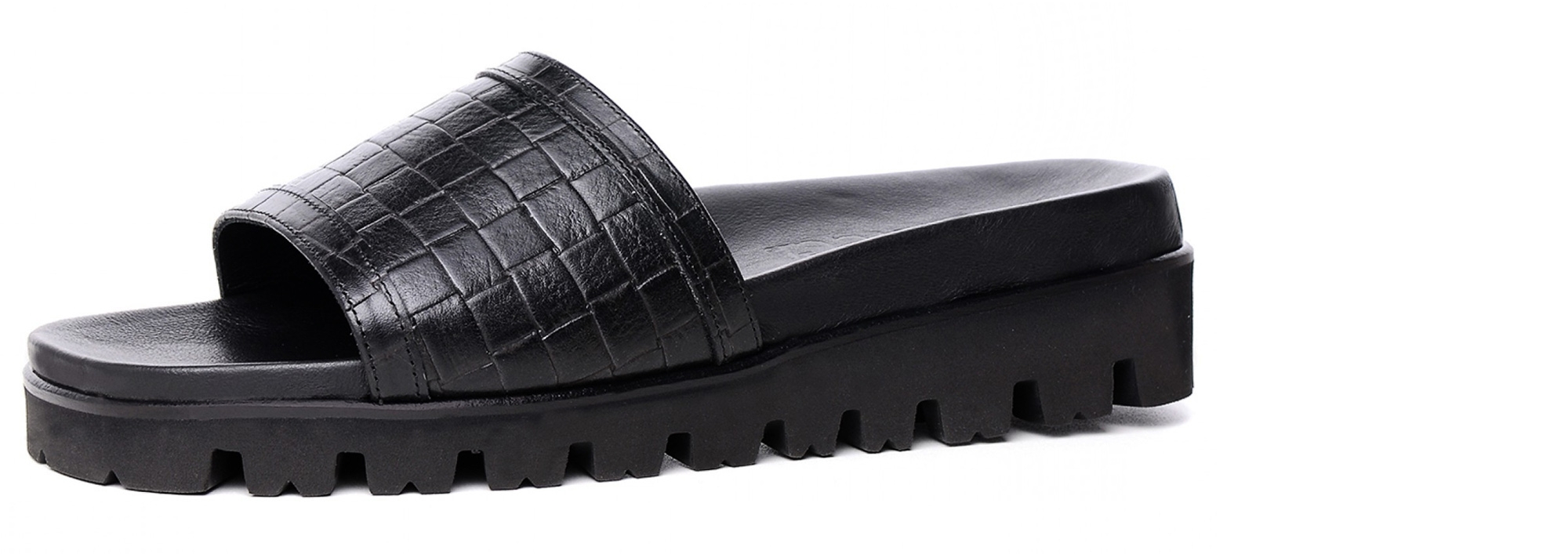 Hilo - Elevator Sandals in Full grain Leather up to 2 inches