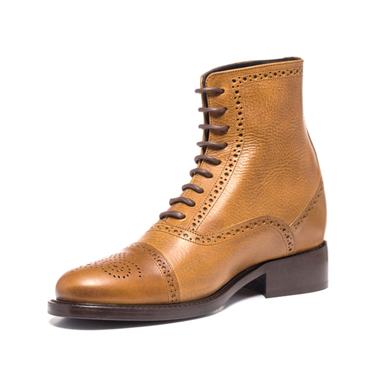 Kohlmarkt - Stivali rialzanti uomo in Pelle Pieno Fiore da 6 a 10 cm più alto