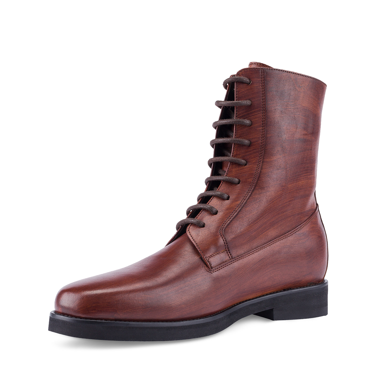 Finland -  Bottes rehaussantes en Cuir Peint à la main de 6 cm à 10 cm en plus